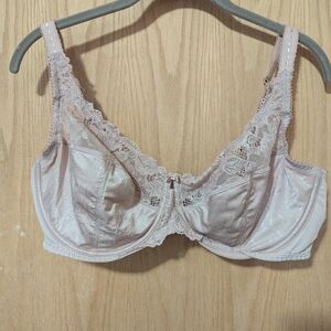 42D, Light Brown, Delimira Plus Size Full Coverage Underwire Unlined Minimizer